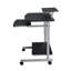 Chariot d'ordinateur compact avec rangement