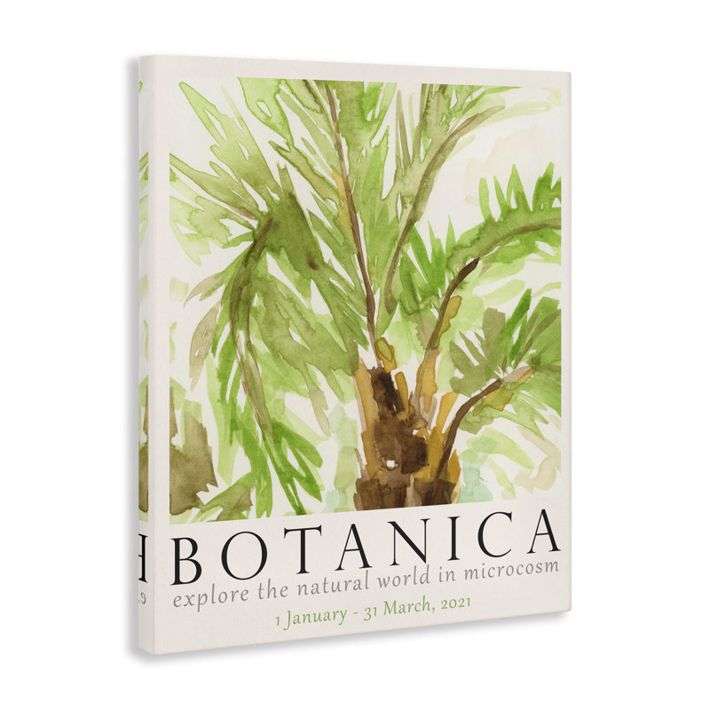  «Botanica», affiche sur toile de palmier par June Erica Vess, H 40 po x l 30 po