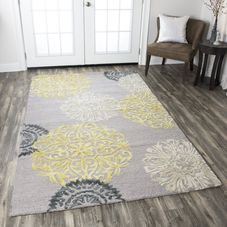 Wool Floral Indoor Rug