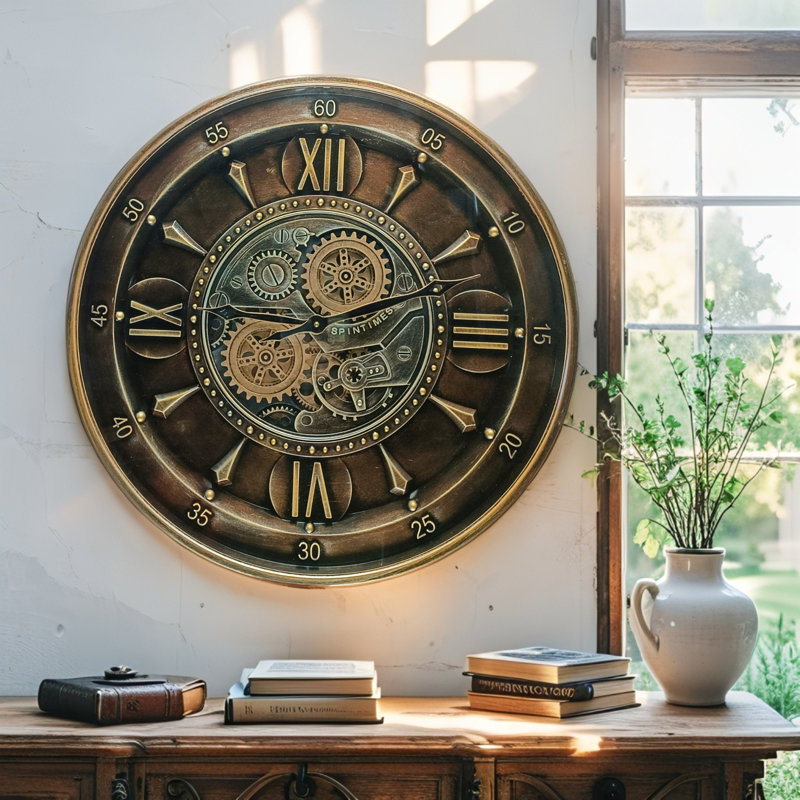 Horloge murale avec horloges mobiles IR-LI_ 24 po