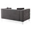 Causeuse contemporaine stylisée grise-99637094