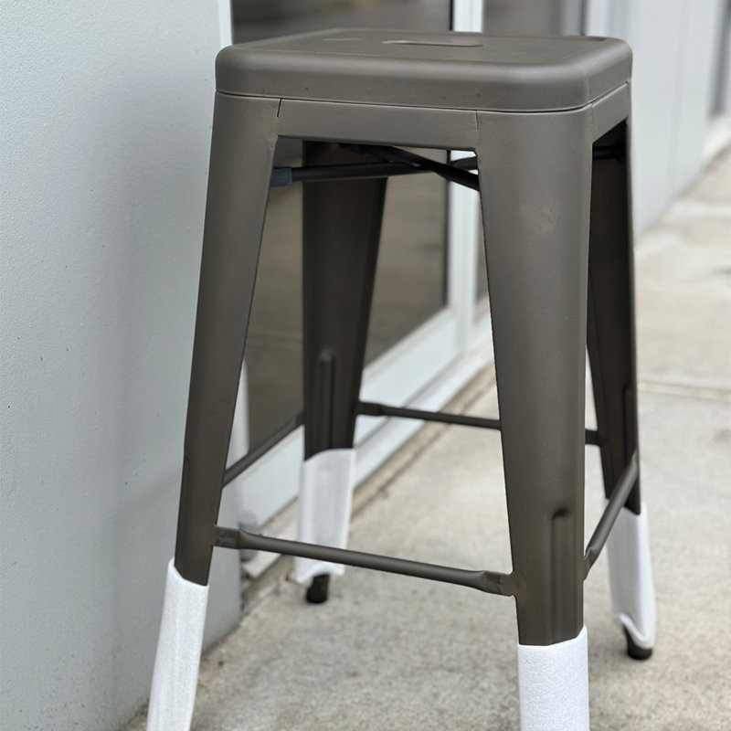 Tillar 26" Counter Stool, 4, Silver