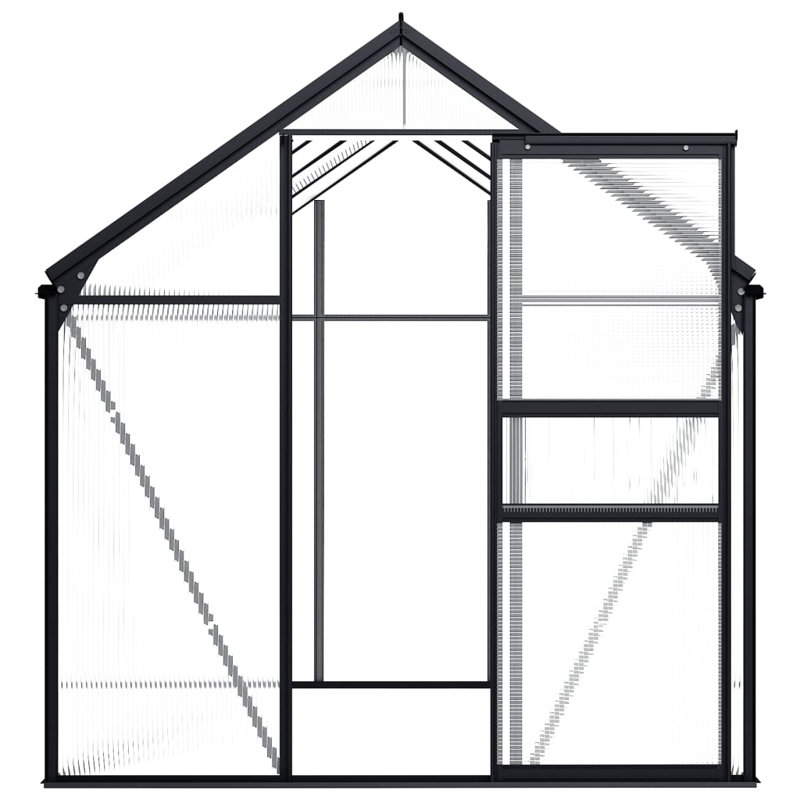 6.23' W x 12.14' D Greenhouse, 74.8' W x 98.4' D