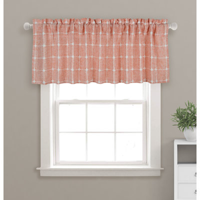 Antonisha Plaid Tailored Window Valance
