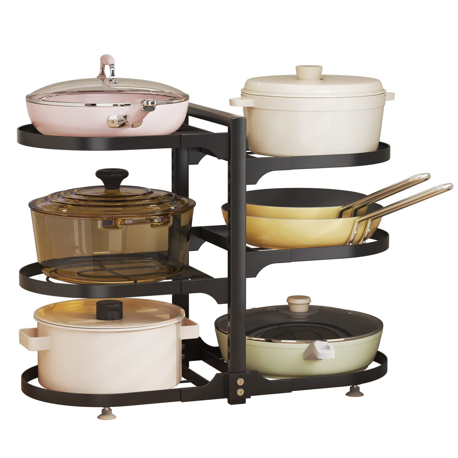 Prep & Savour Metal Oval Free Standing Pot Rack | Wayfair