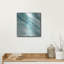 «Silver Springs I Blue Green» par Albena Hristova, art mural en métal-2068163432