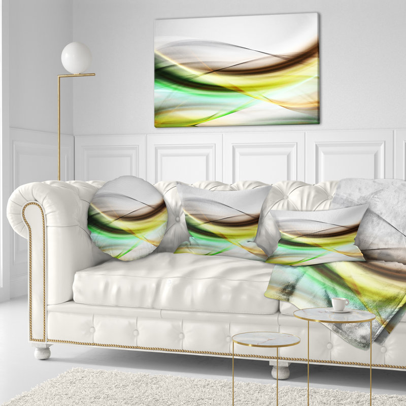  Coussin Abstract Waves, Rectangulaire, 12 po x 20 po