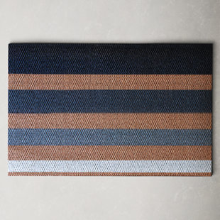 Neighburly Non-Slip Striped Indoor/Outdoor Doormat