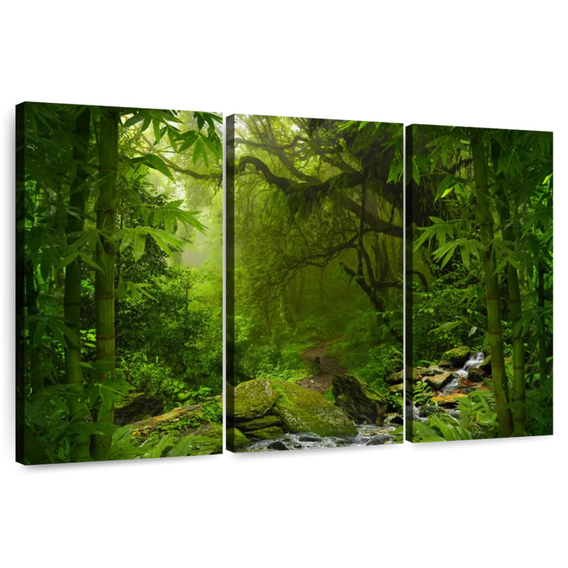 Alvord Lush Jungle Bamboo, 32" H x 50" W