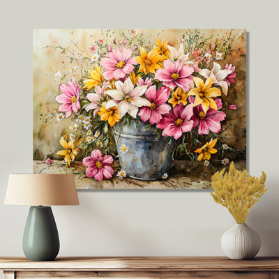 Décoration murale Country Chic Floral Mix Bouquet I - Bouquets assortis
