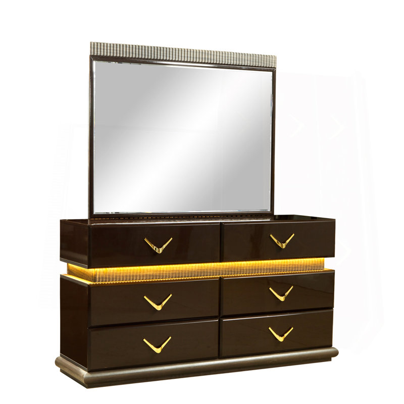 Ensemble de chambre avec grand lit 4 pièces Modern Style