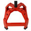 Tabouret de mécanicien pivotant pneumatique rouge - siège roulant sur roulettes à 360 degrés pour la réparation automobile et le garage