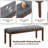 Caeron Linen Blend Upholstered Bench