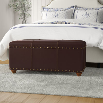Hannigan Faux Leather Upholstered Storage Bench