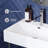 Claire 24" Ceramic Console Sink, White Basin Black Legs, with Overflow Drain SM-CS771-2145864752