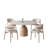 Round Rock Slab Table Top, Lounge Table and Chair Set