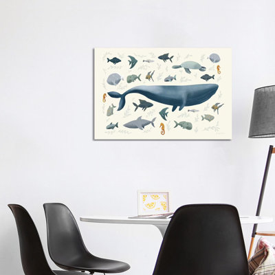 Ocean Life by Becky Thorns - Wrapped Canvas Print