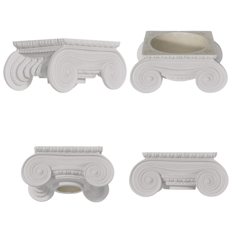 Colonne ronde Endura-Stone, 8 po de diamètre x H 8 pi ,  Plan Type D - Divisé en 1/2 pour pilastres