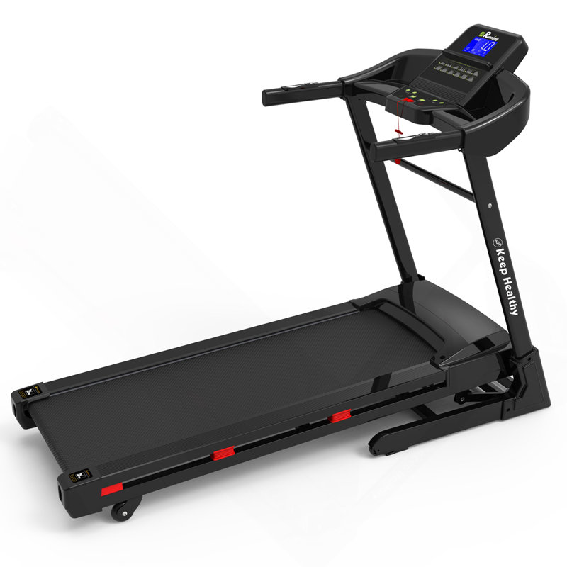 Tapis roulants pour la maison, tapis roulant électrique avec inclinaison automatique, machine de course d'exercice de 3,5 ch pliable, marche, double marchepied avec capteur de pouls à absorption des chocs et haut-parleur Bluetooth APP FITSHOW.