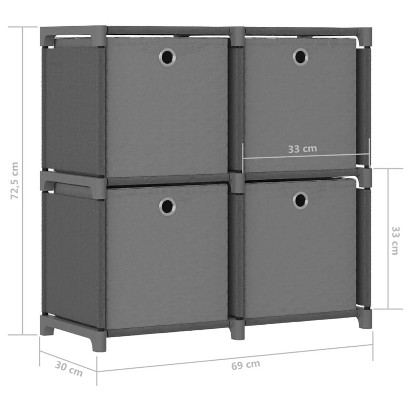 Stoehrs 69cm W Steel Shelving Unit