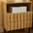 Wooden Stripe 2 Drawer Nightstand-2062894039