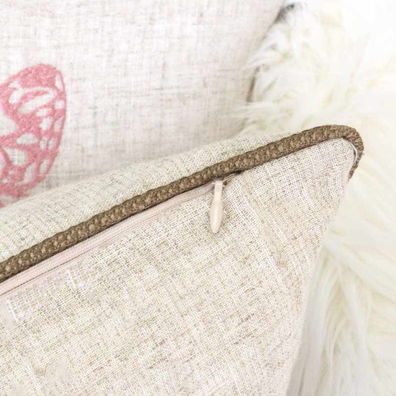 Embroidered Throw Pillow