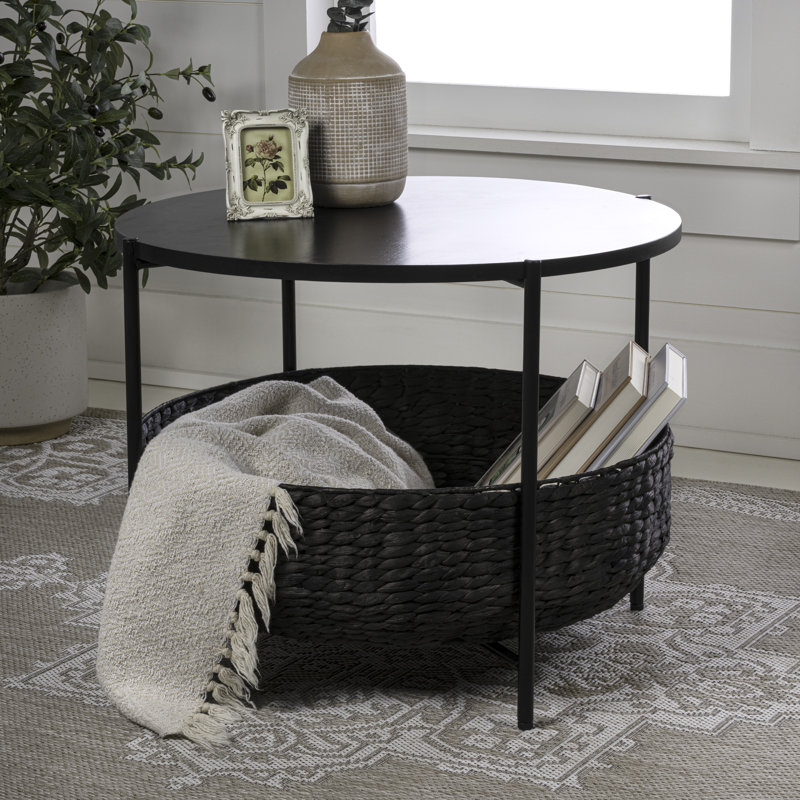Table basse 24,21 po Carly, Noir