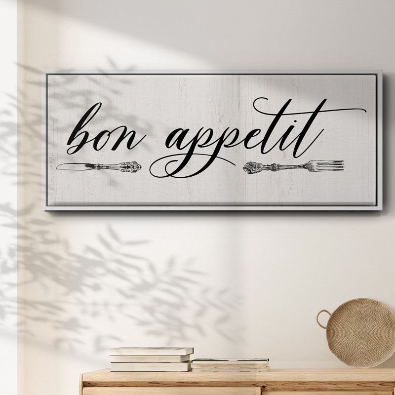 Bon Appetit- Framed Canvas