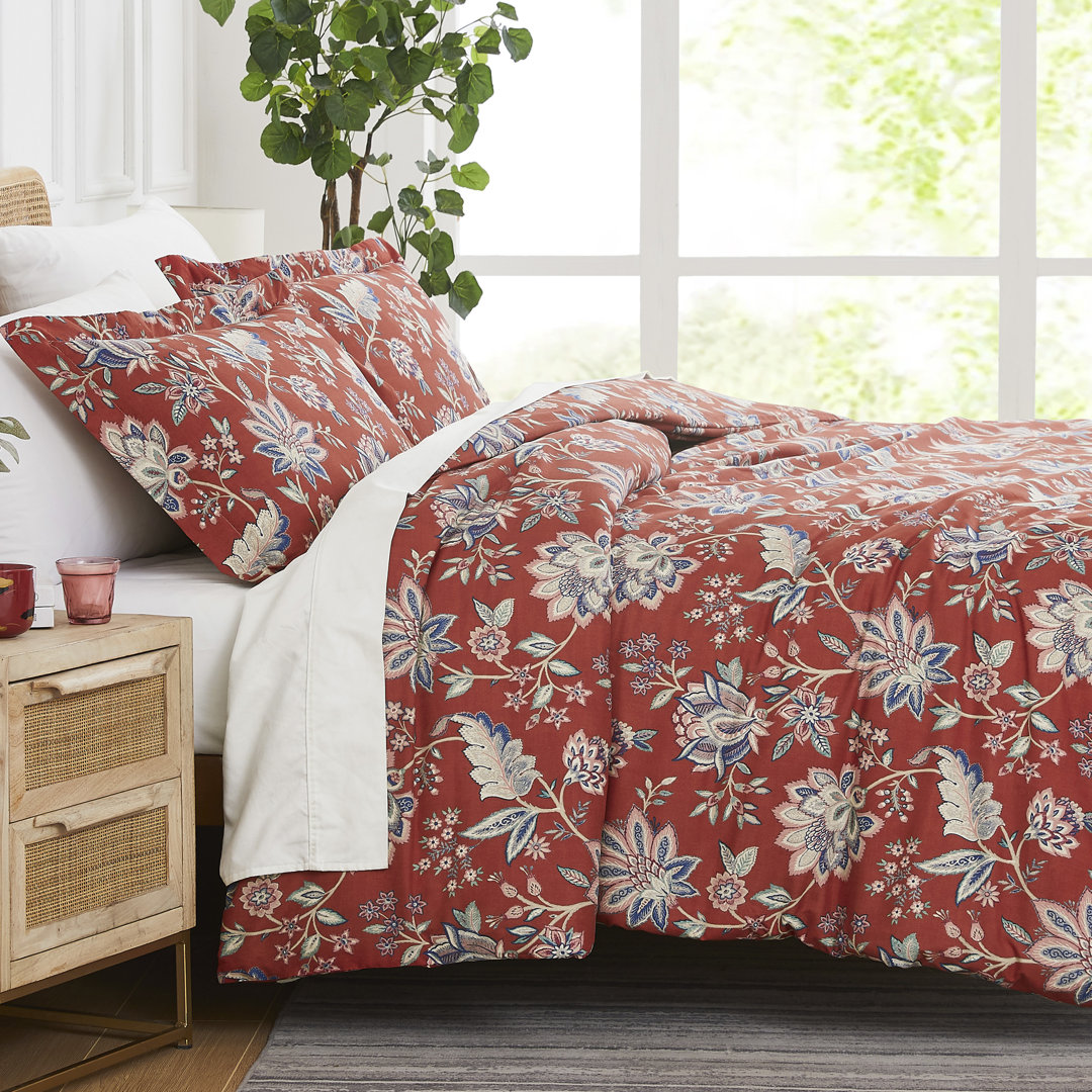 Jacobean Willow oversized duvet cover set SouthShore Fine Linens 