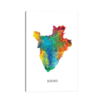 " Burundi Map " by Michael Tompsett