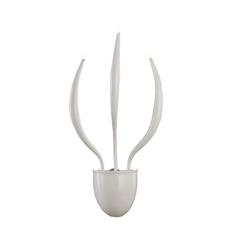 Tunnel Flush Mounted Sconce, Silver
