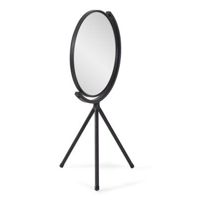 Miroir de table rond noir Hatch