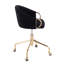 Chaise de travail en métal doré et velours-125535714