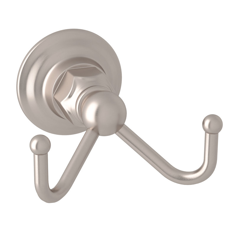 Country Bath Wall Mounted Robe Hook, Satin Nickel