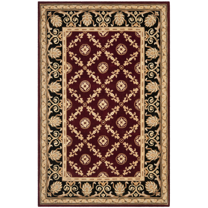 Naples Hand Tufted Wool Pile Oriental Rug, Rectangle 6' x 9'