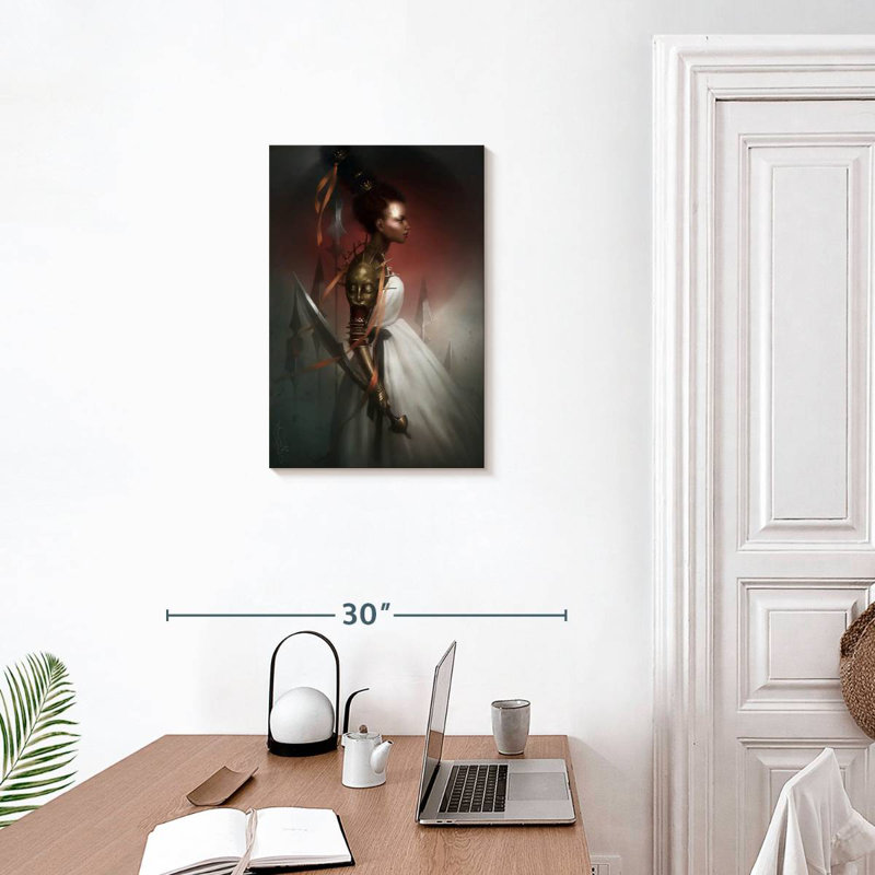 Leisha Red Poison, 24" H x 16" W