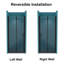 34 à 35 3/8 po X P 72 po H Portes de douche pliantes sans cadre en noir mat avec verre transparent