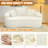 65" Curved Loveseat Sofa For Living Room, Modern Luxury Plush Chenille Extra Deep Seat Comfy Cloud Floor Couch With 3 Throw Pillows For Small Spaces, No Assembly Needed-1621651277