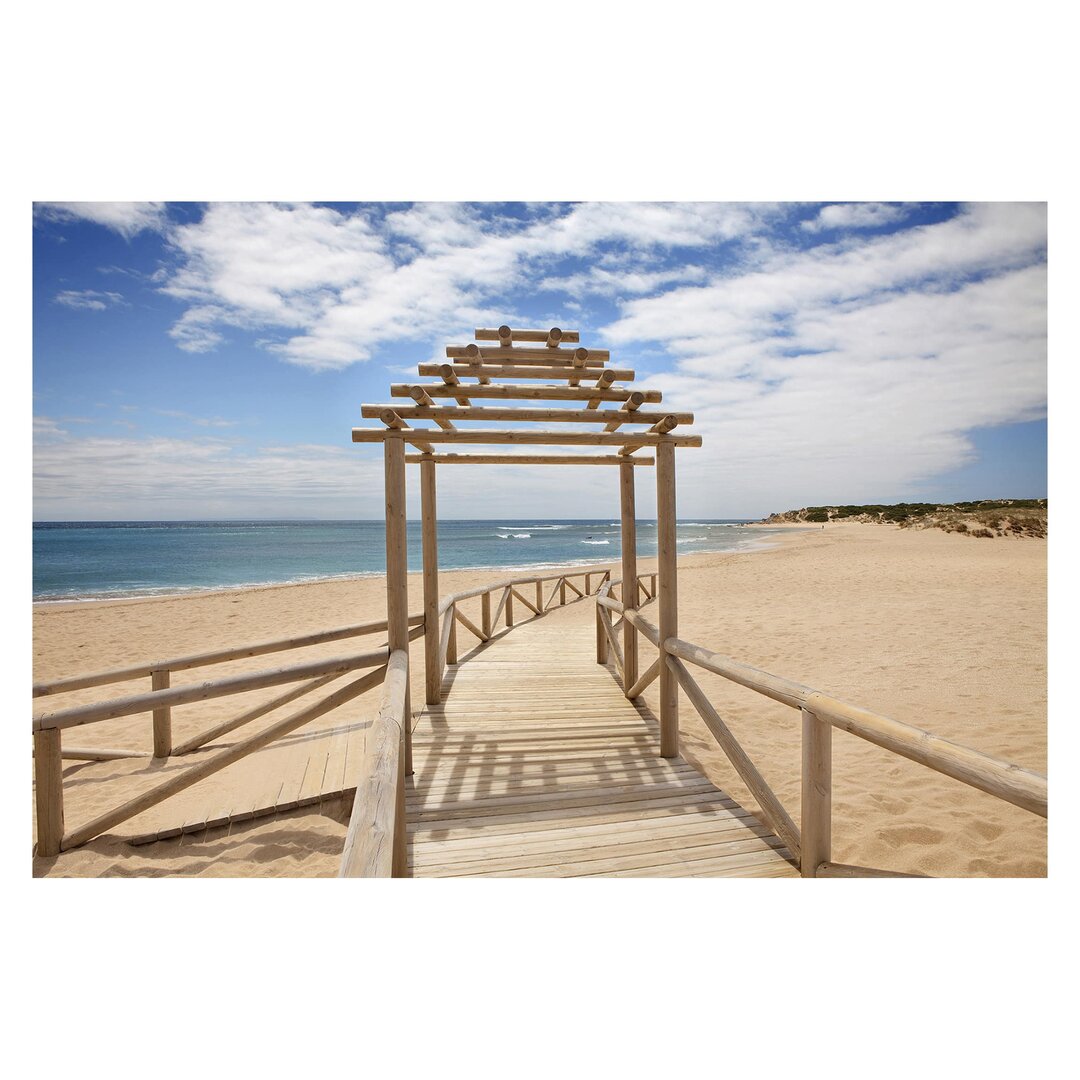 Strukturierte Fototapete Beach Path to the Sea in Andalusia 2,9 m x 432 cm