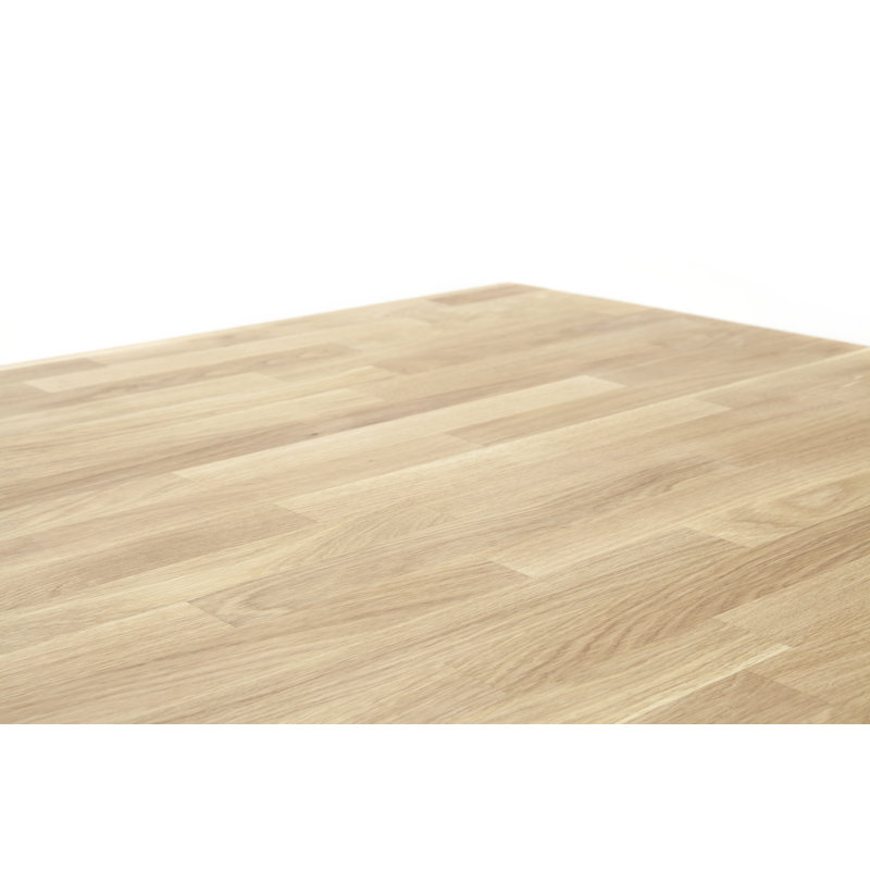 Sammie Beech Solid Wood Dining Table, Brown