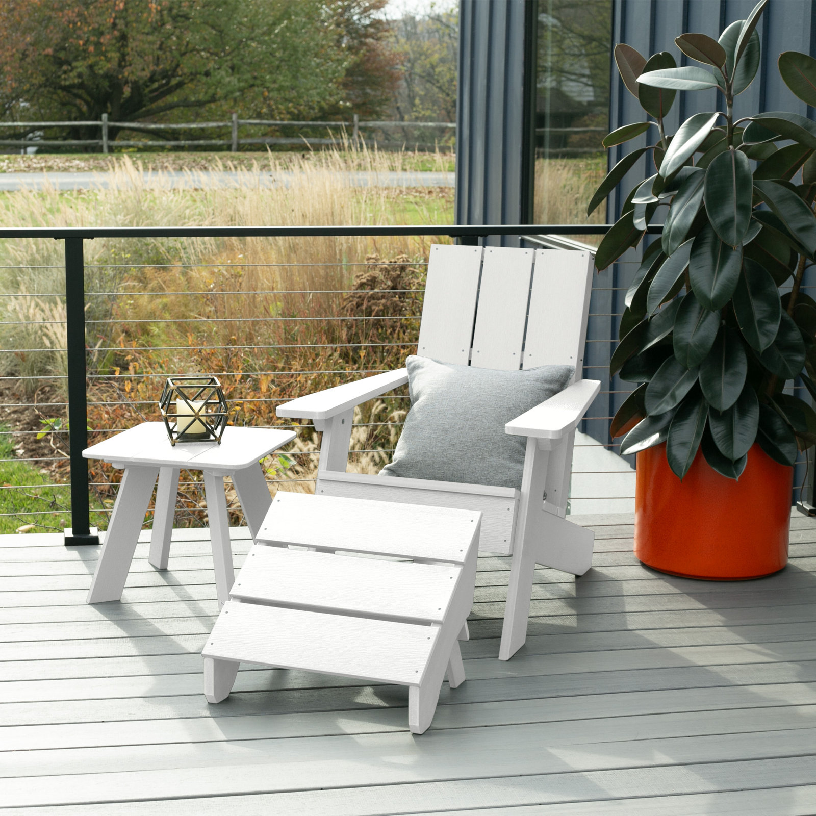 Byrnes Adirondack Chair, White