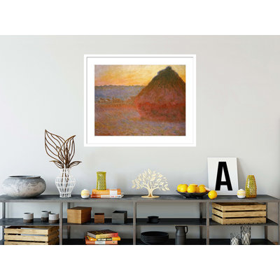 «Haystacks Impressions» par Claude Monet, impression giclée sur cadre