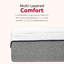 Matelas en mousse viscoélastique gélifiée de 13 pouces pour lit très grand, 1 réduction par transfert de mouvement, et plateau supérieur ultra serré avec mousse réactive, sommeil frais, livraison compressée