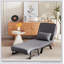 Chaise pliante multifonctionnelle avec dossier et coussin réglables pour une assise et un sommeil confortables, parfaite pour les petits espaces et polyvalente.
