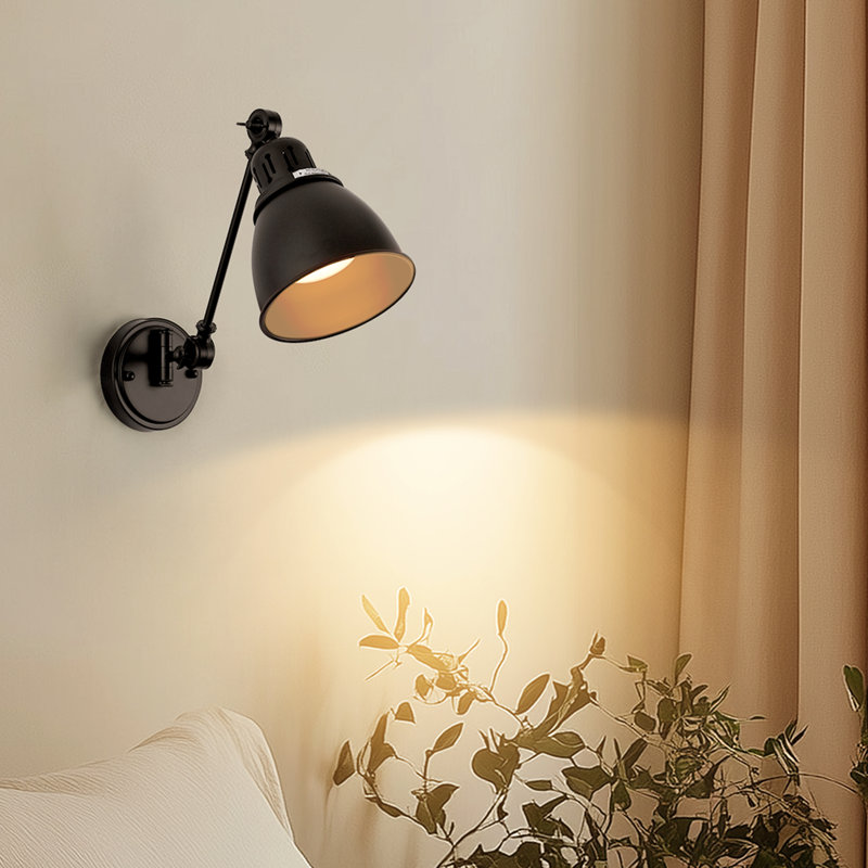 Industrial Swing Arm Wall Sconce 2-Pack
