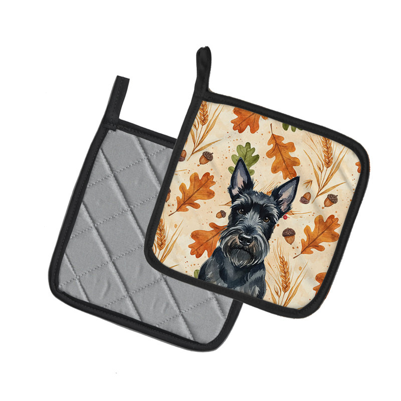 Paire de porte-casseroles Scottish Terrier Heirloom Fall