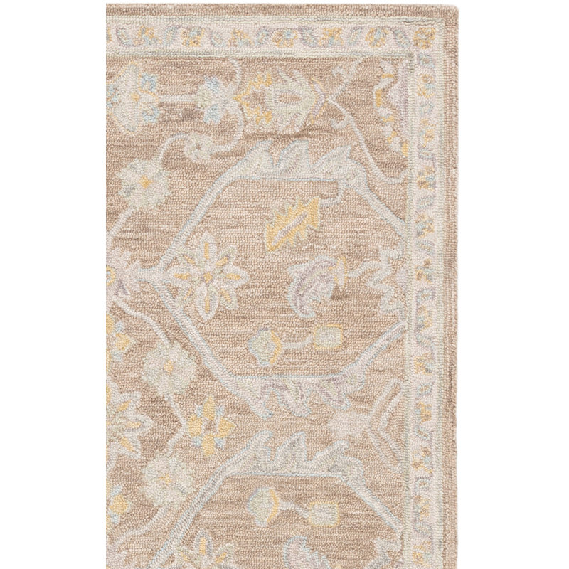 Blossom Hand Tufted Wool Moroccan Indoor Rug, Rectangle 3' x 5'