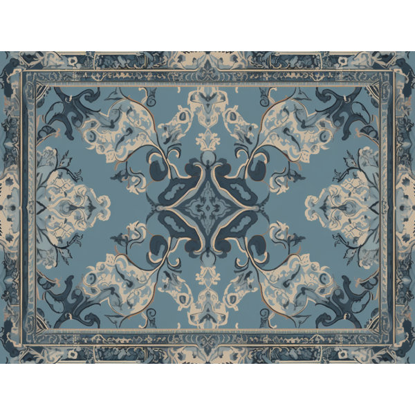 Polyester Comforter, Twin Comforter, Blue Oriental