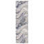 Tapis bleu à poils longs abstrait Henrik (13 pi x 18 pi)-681199531
