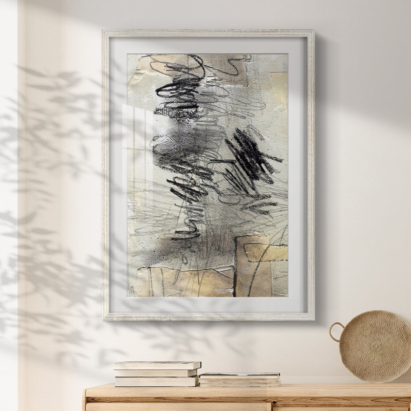 MaskedNotesIIPremiumGalleryWrappedCanvas-Framed Print, 25.5" H x 17.5" W, White